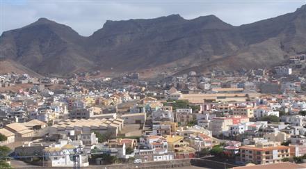 Sao Vicente Island part of the volcanic archipelago Islands of Cape Verde